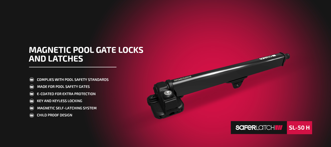 Magnetic Pool Gate Lock and Latches
