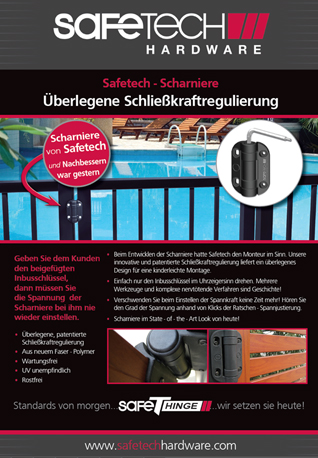 Safetech Product Installation Guide in German